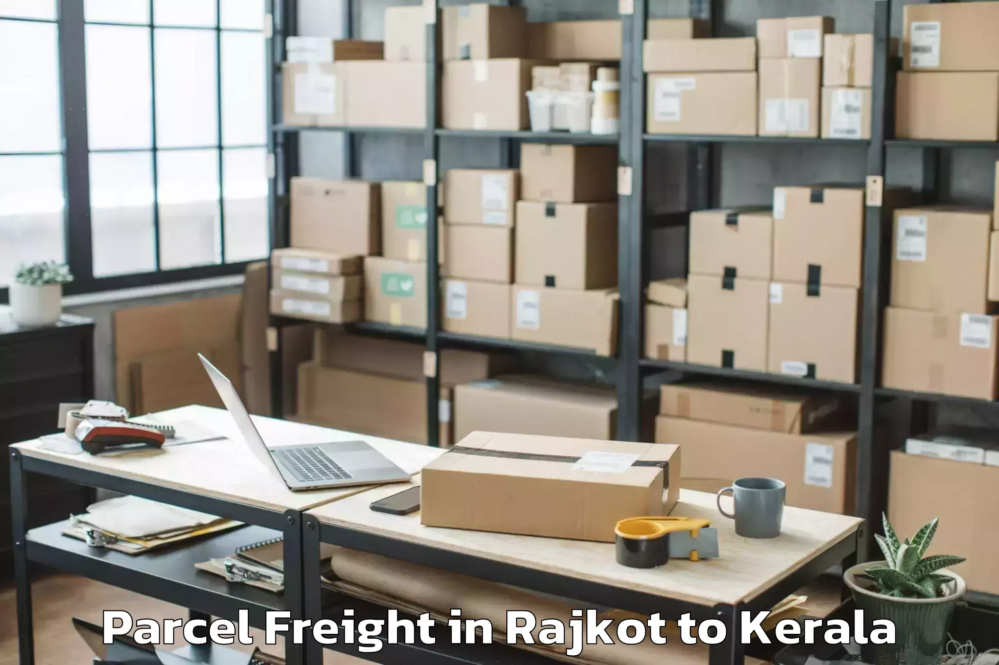 Affordable Rajkot to Valanchery Parcel Freight